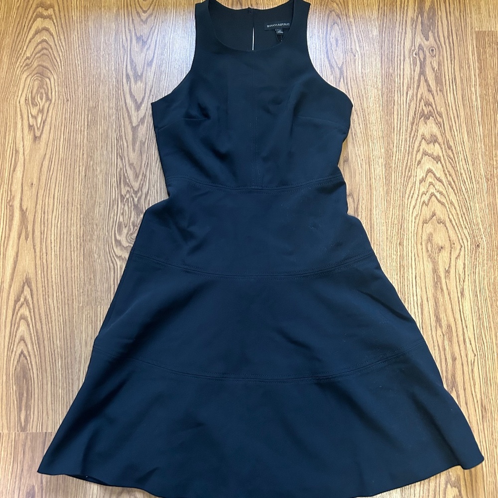 Banana Republic Black Formal A-Line Dress